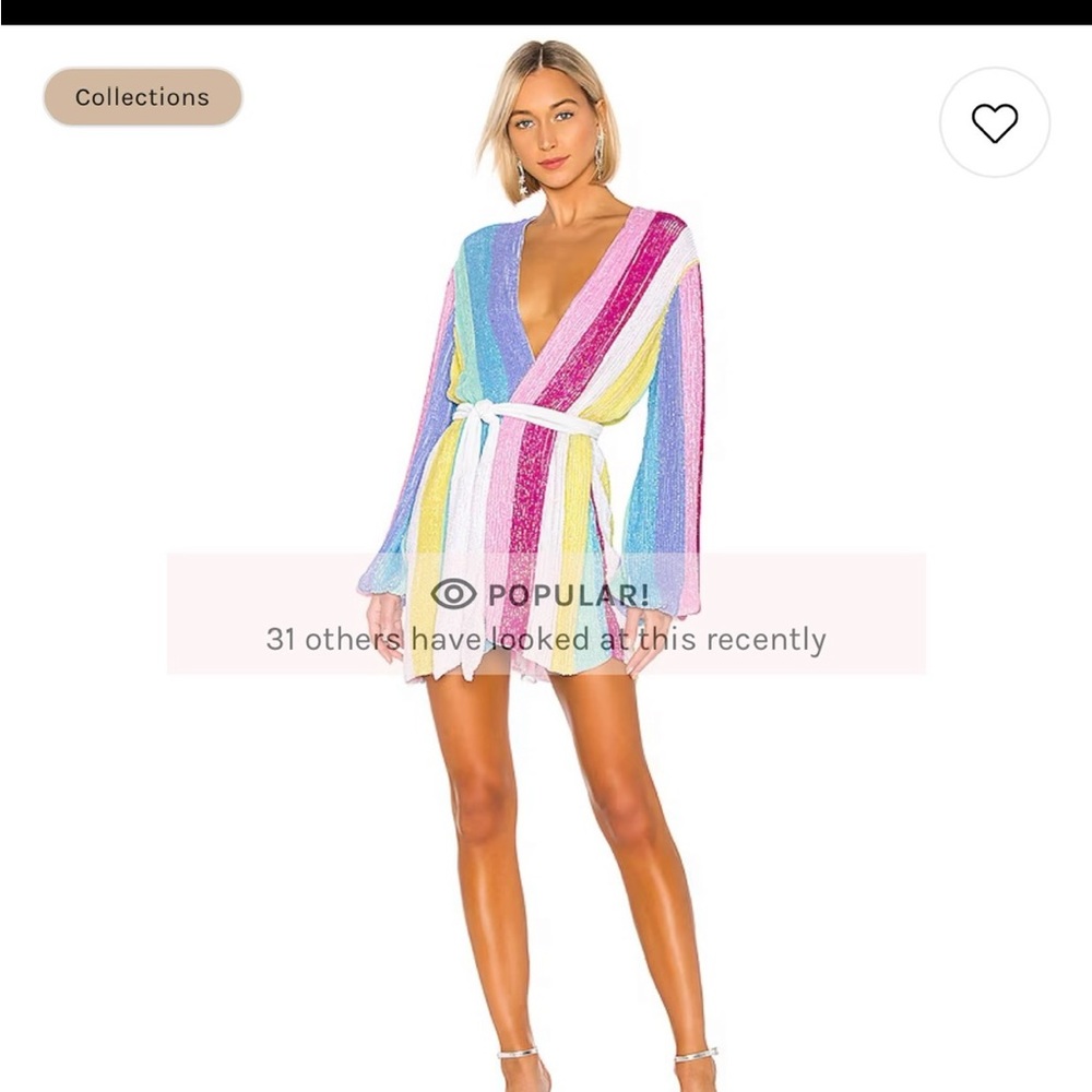 Retrofete Gabrielle Dress in Unicorn Stripes perfect for Taylor Swift concert!